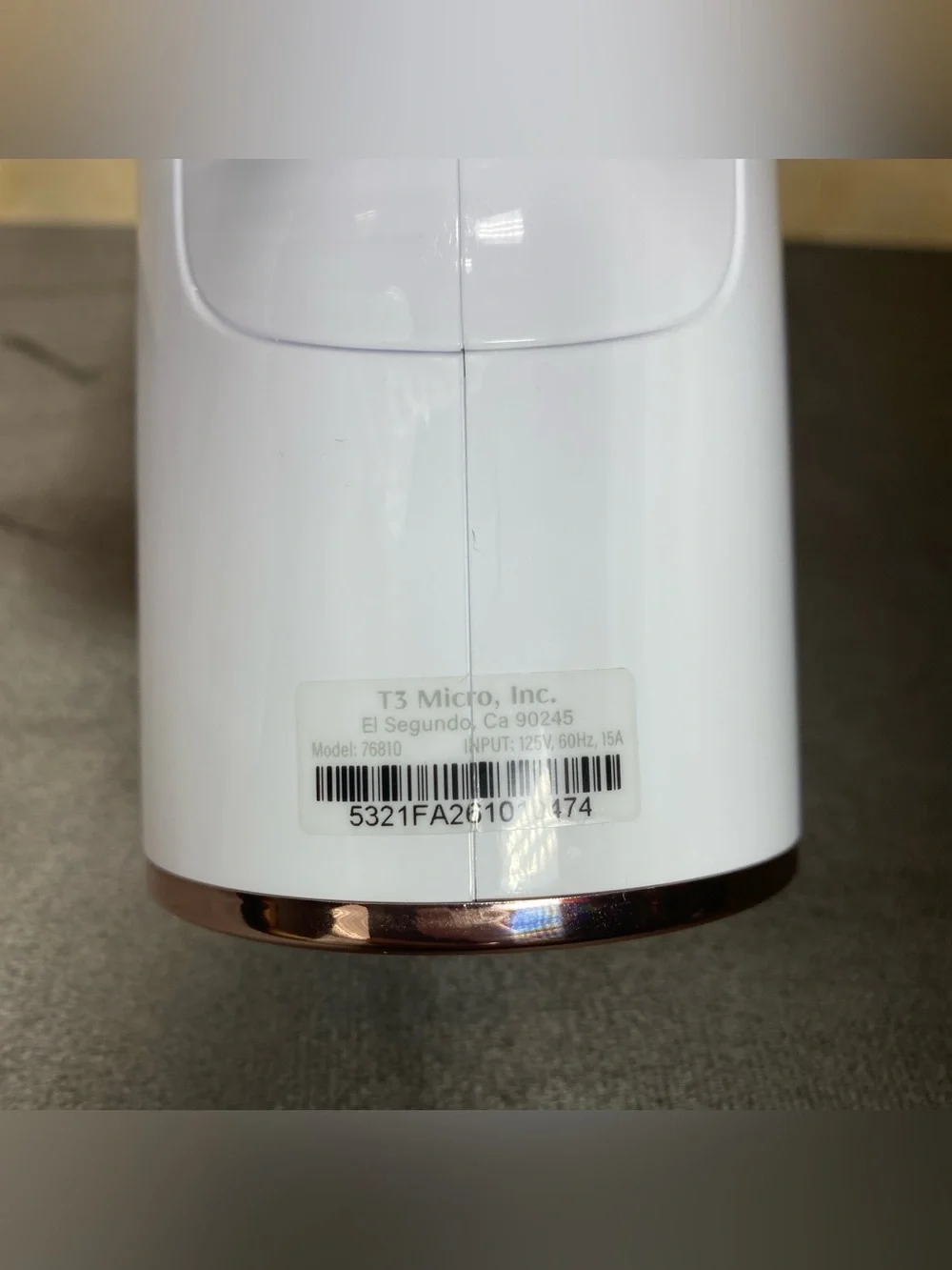T3 AireLuxe Hair Dryer with Rapid-Dry 5 Heat Settings 3 Speed White 76810